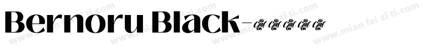 Bernoru Black字体转换